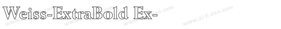 Weiss-ExtraBold Ex字体转换